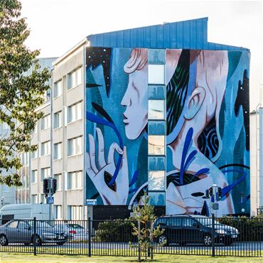 Mural art work in Rovaniemi